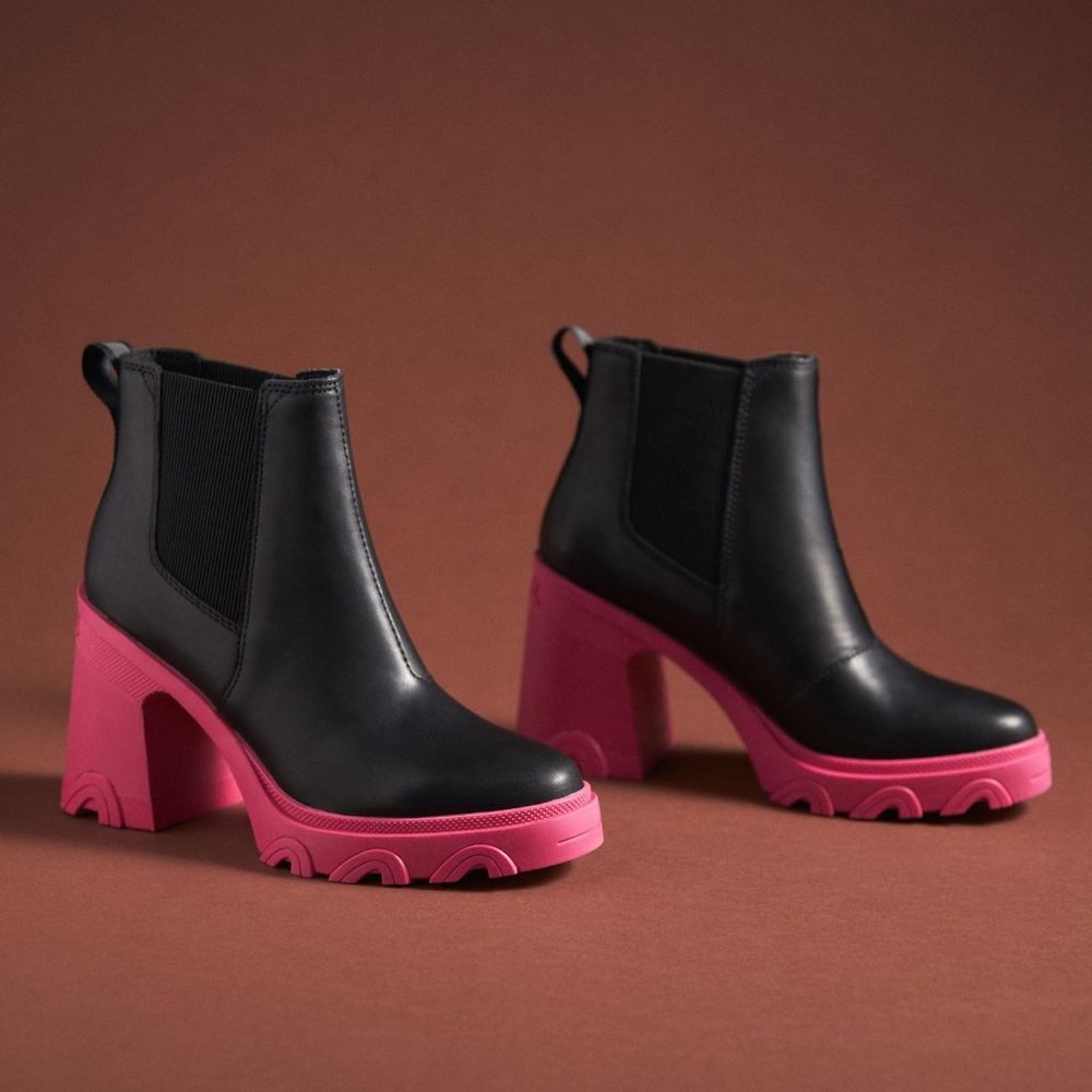 Sorel Brex Heel Chelsea Bootie, WATERPROOF Leather Uppers - Picture 2 of 4